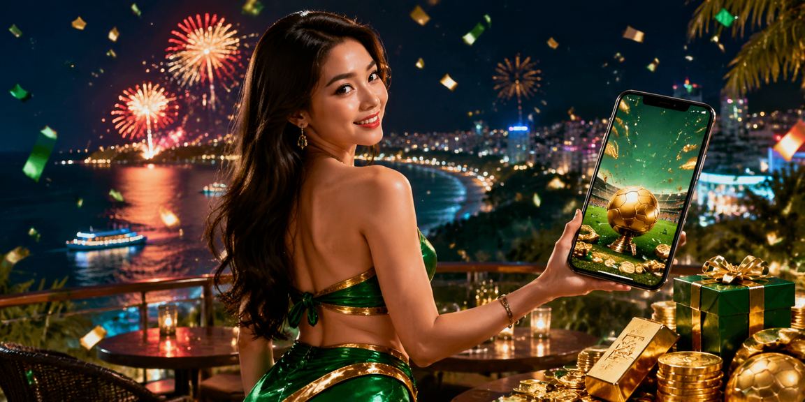 Người dùng chơi casino trên di động tại bãi biển Vũng Tàu về đêm